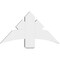 Ekena Millwork Davenport Architectural Grade PVC Gable Bracket, 36"W x 19 1/2"H x 4"D x 6"F, 13/12 Pitch GBP036X20X0406DAV00 - alternate 3